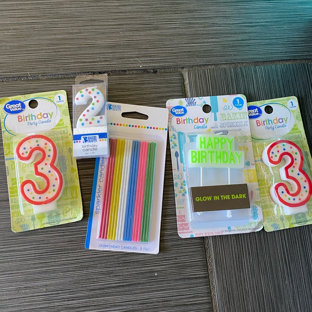 Birthday party candles